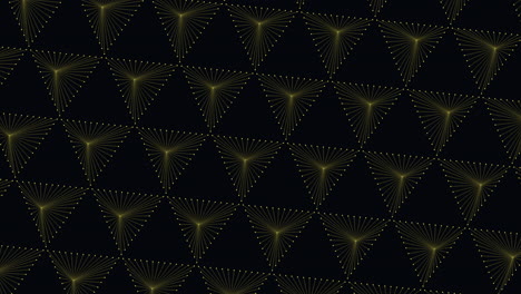 Dynamic-black-and-gold-line-pattern-striking-contrast-with-depth-and-texture