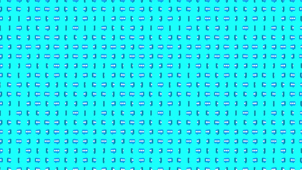 nuevos iconos de mensajes patrón de red de redes sociales fondo animado