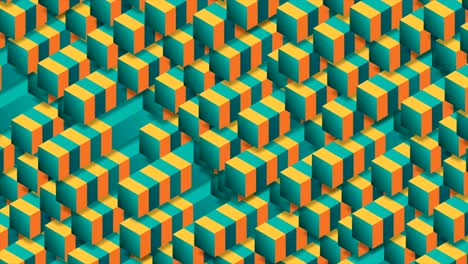 Bright 3d geometric tech shapes abstract video animation