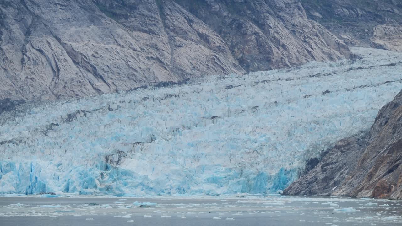 Dawes Glacier, Endicott Arm fjord, Alaska. Closeup of the glacier.