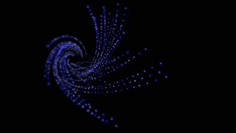 neon purple and blue spiral dots