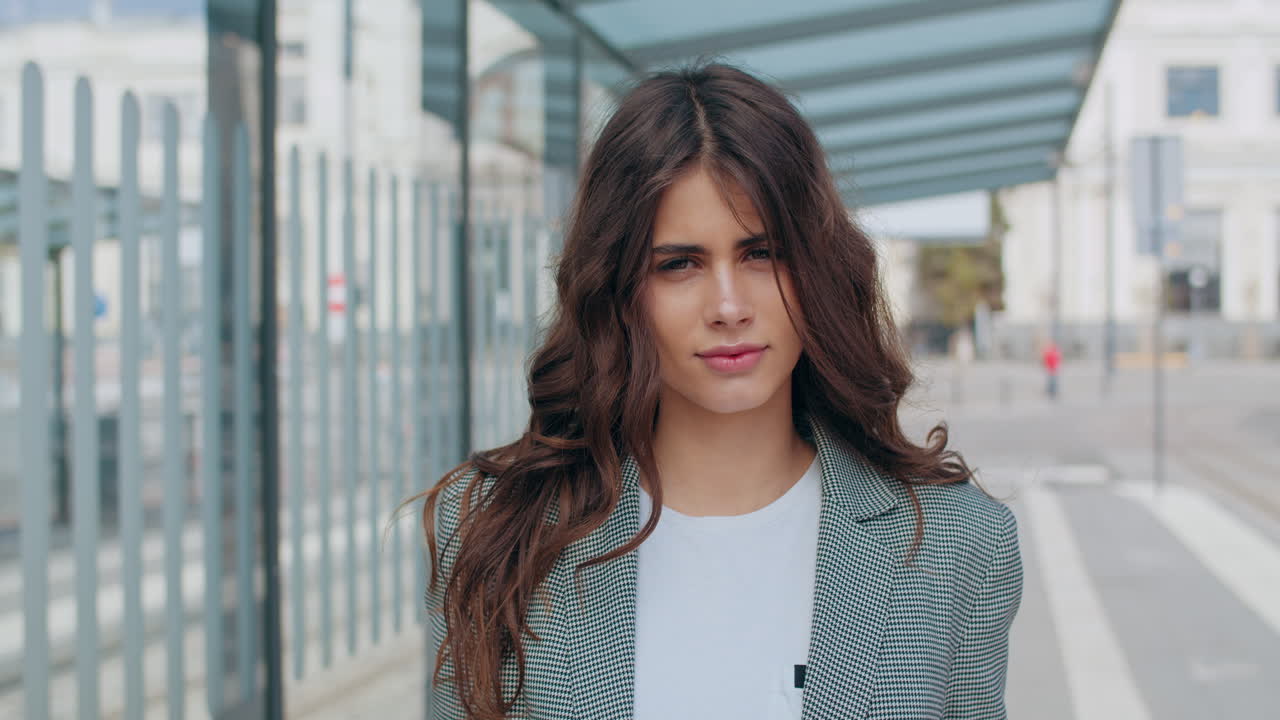 Portrait of a Young Woman in an Urban Setting