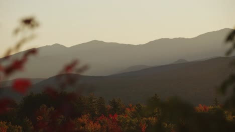 Mountain-Landscape-Lit-By-Sunlight-During-Fall-In-New-England