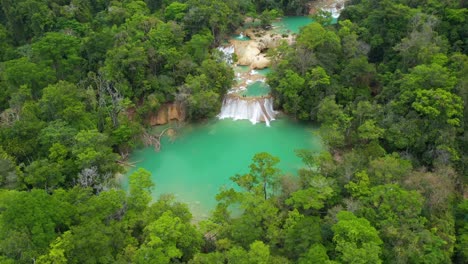 Antena:-Cascadas-Roberto-Barrios-Cascada-En-México,-Toma-De-Arco-De-Belleza-Natural