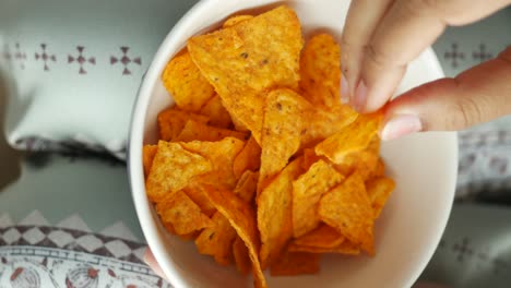 handful of tortilla chips