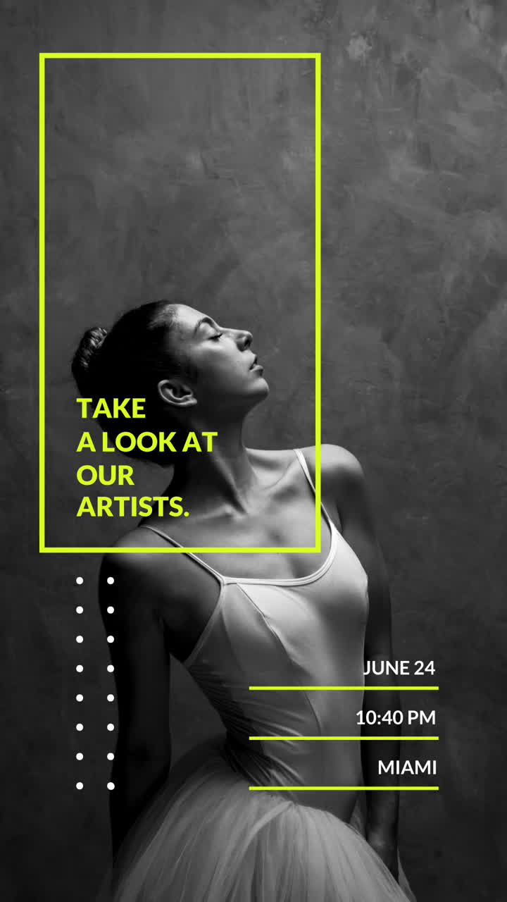 Ballet Dancer Advertisement