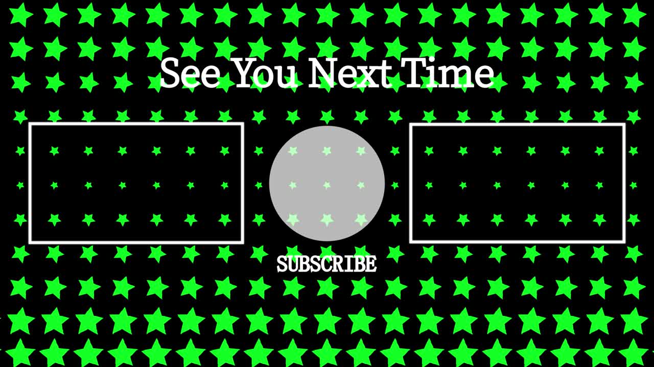 스타 웨이브 엔드 카드 엔딩 스크린 모션 그래픽