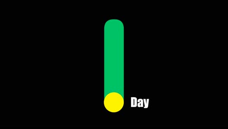 day to night changing button graphic video