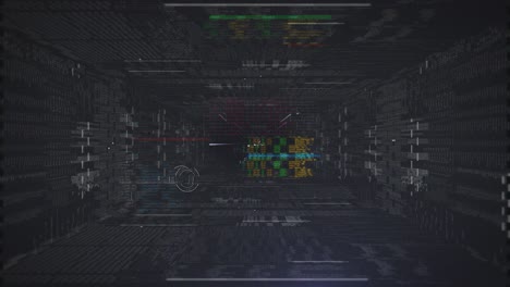 vuelo a través de código de computadora digital con transmisión de datos por láser - el interior de una red - bucle