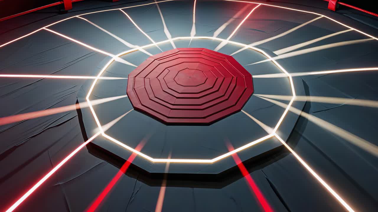 Abstract Futuristic Arena Design