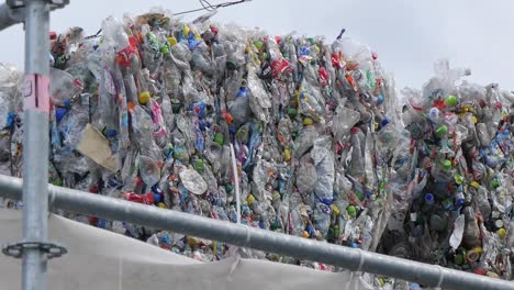 piles of plastic bottles for recycling