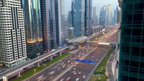 timelapse featuring sheikh zayed road