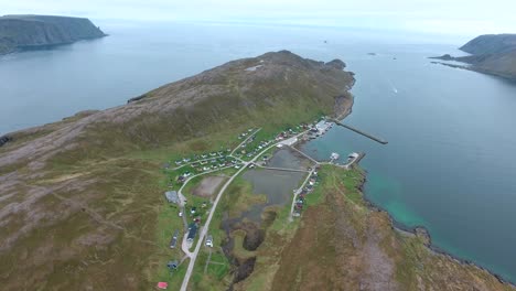 노르웨이 북부의 북쪽 케이프 (nordkapp).