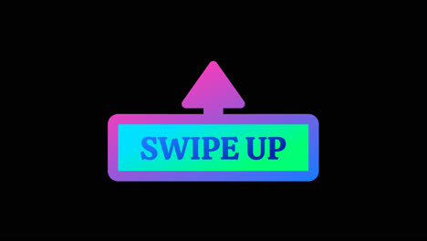 swipe up button