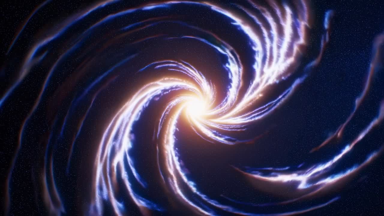 Spiral Galaxy with Glowing Nebula