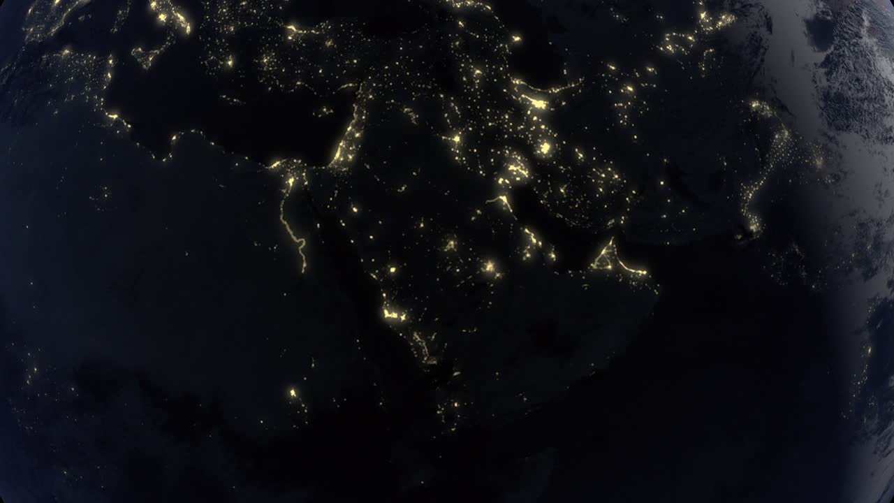 tierra oriente medio noche