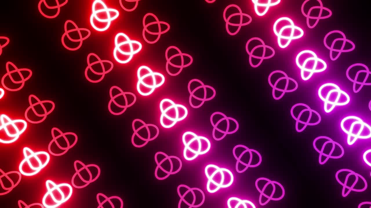 네온 기하학적 패턴