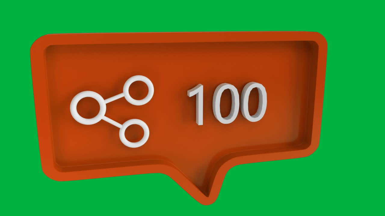 아이콘은 소셜 미디어에서 증가하는 수와 연결됩니다.