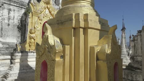 walking in shwe inn thein paya temple in myanmar