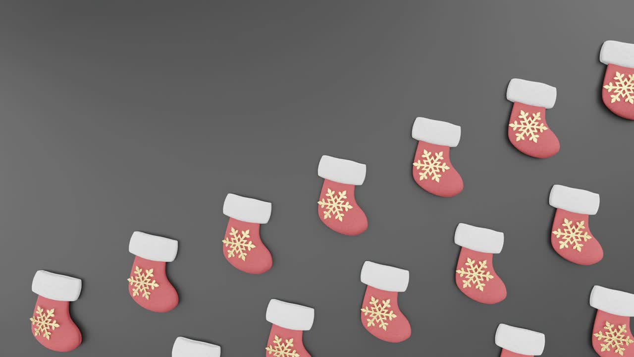 medias festivas: un fondo plano navideño negro