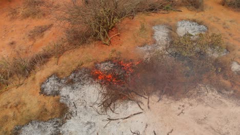 Incendio-En-La-Aldea-Local-De-Samburu-En-El-Norte-De-Kenia