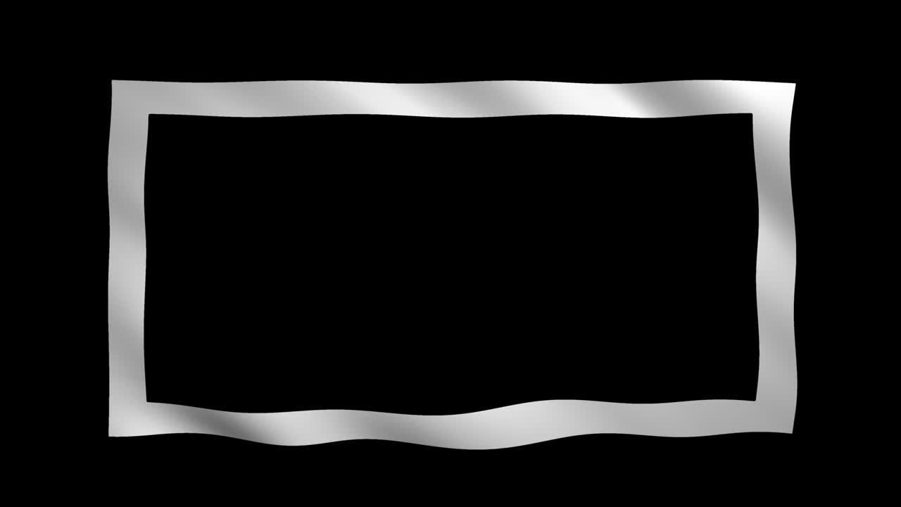 marco blanco y espacio para la plantilla en negro y chromakey