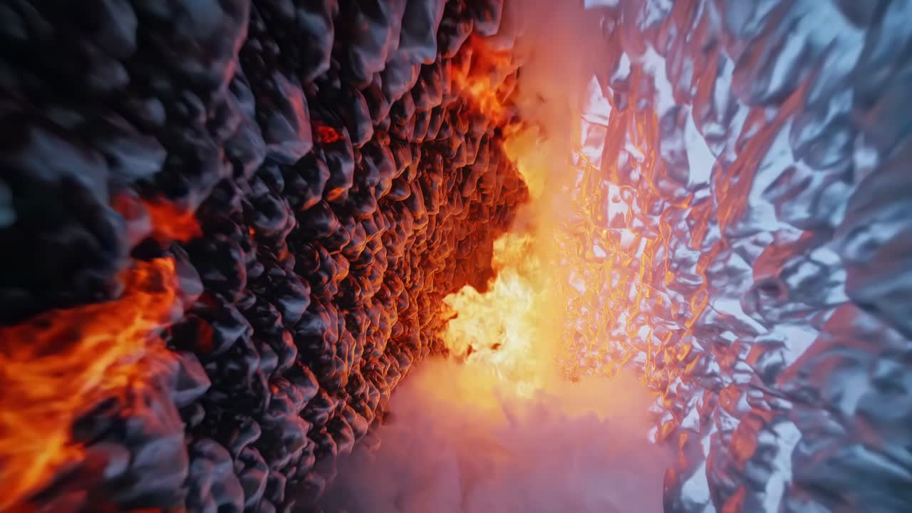 Fire and Ice Cave Tunnel