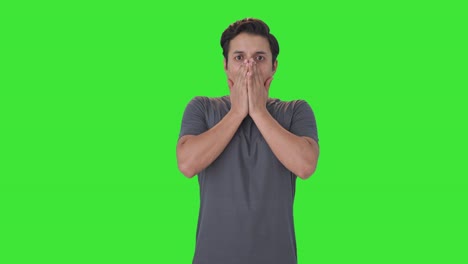 Indian-man-getting-shocked-by-something-Green-screen