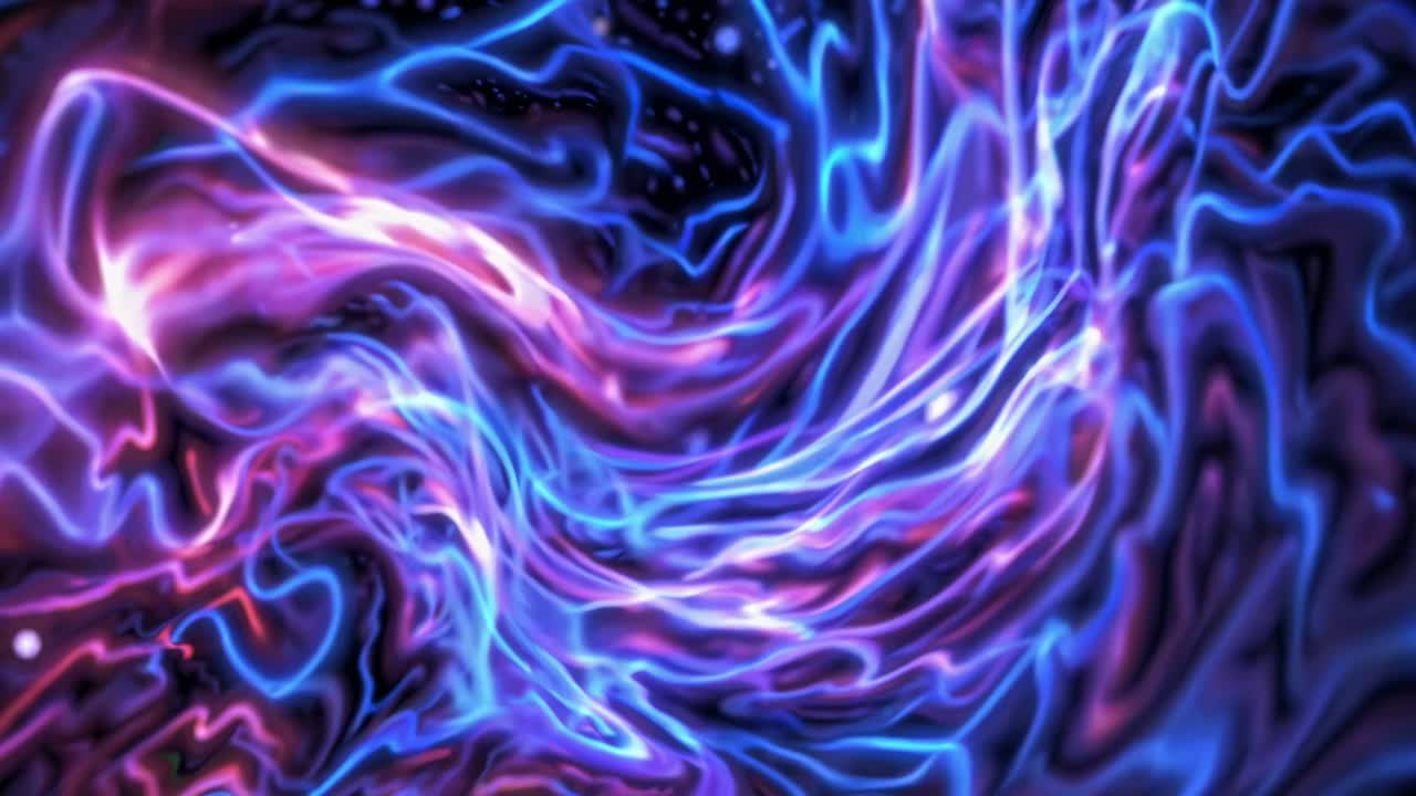 Abstract Swirling Neon Colors