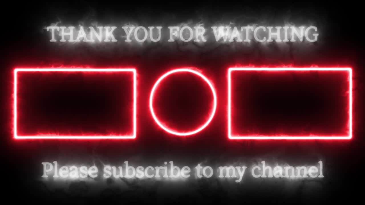 반이는 끝 카드 끝 화면 모션 그래픽