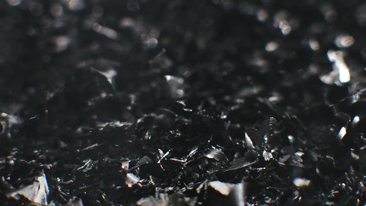 Metal fillings macro shot