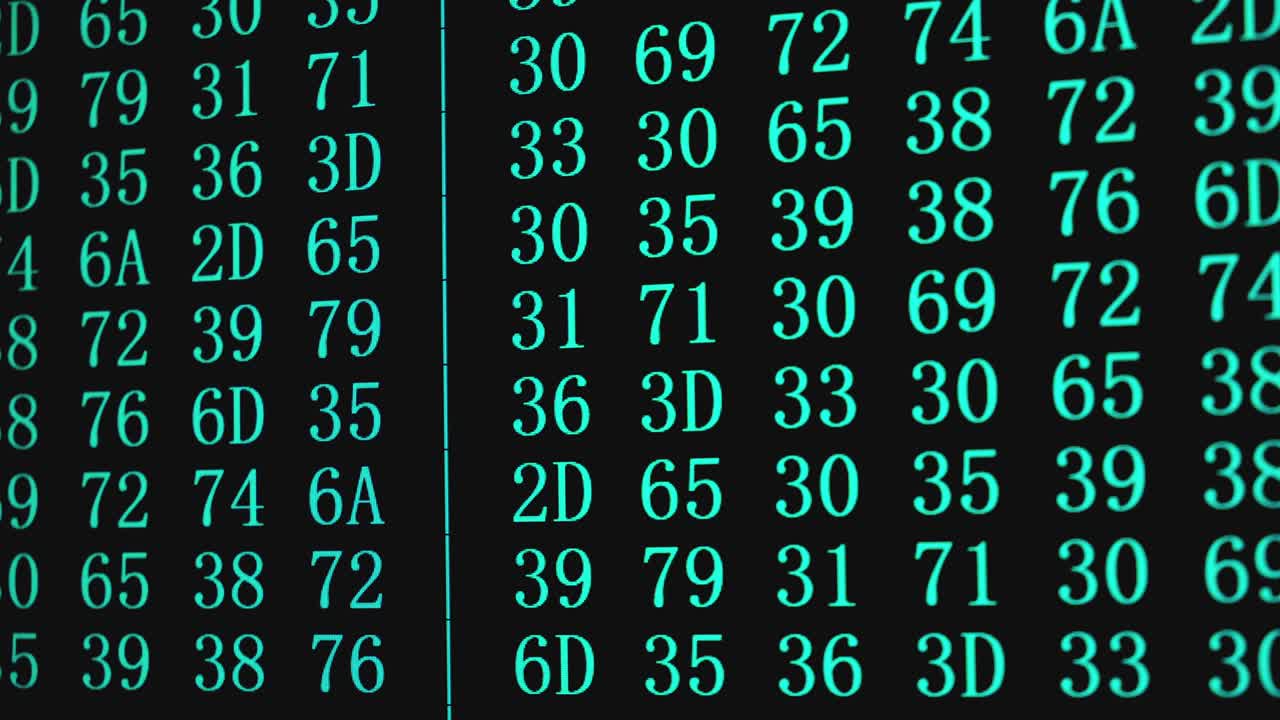 Program code on PC screen