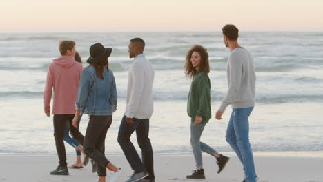 Group-Of-Friends-Walking-Along-Winter-Beach-Together