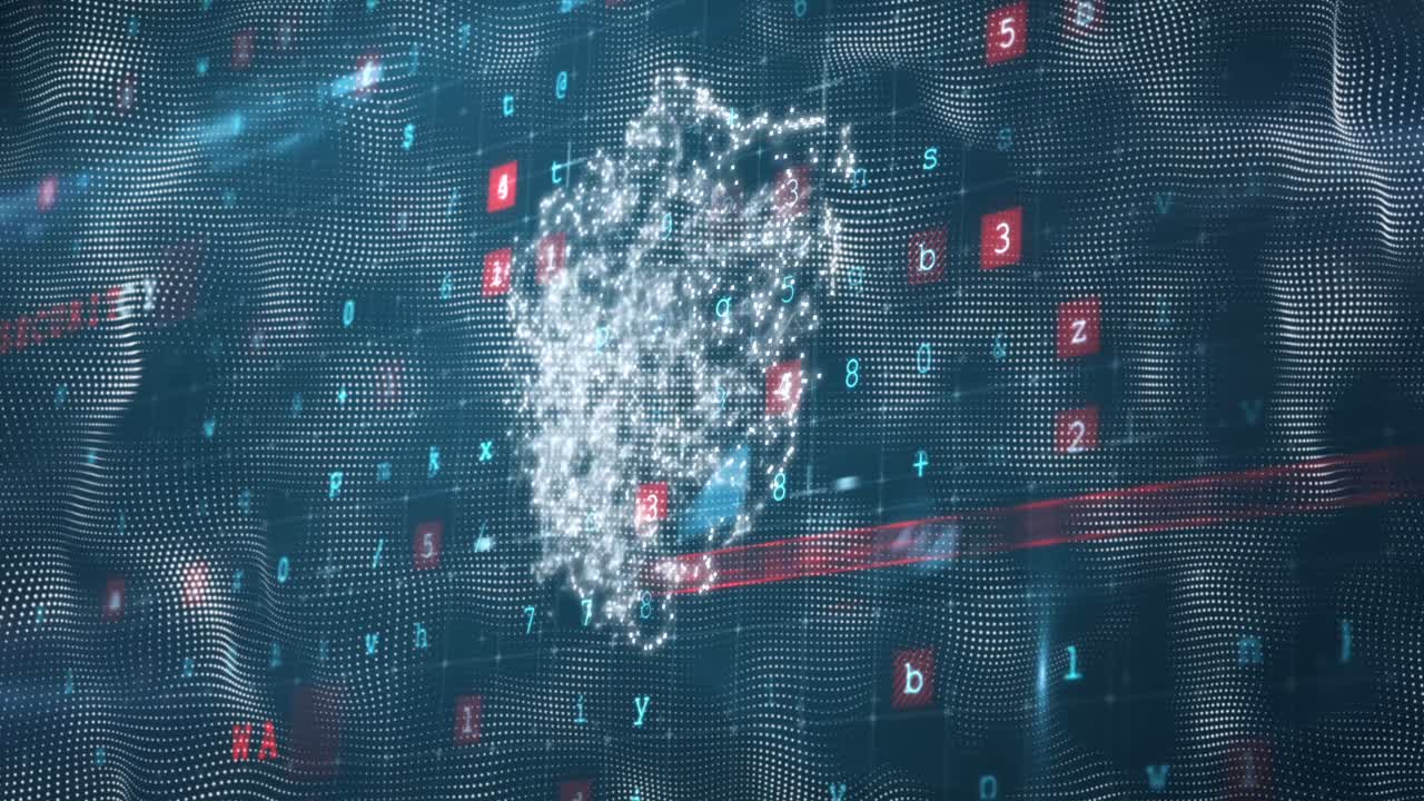 animación del candado sobre el procesamiento de datos