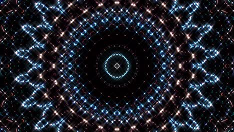 líneas brillantes que establecen el movimiento de la onda, coloridas, sobre un fondo negro