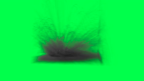 explosion green screen effect