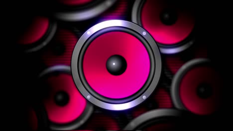 los altavoces vibran [bucle]