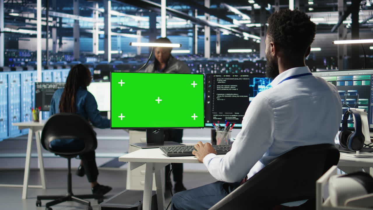 Data center IT expert uses green screen PC to apply deep learning node tree tech