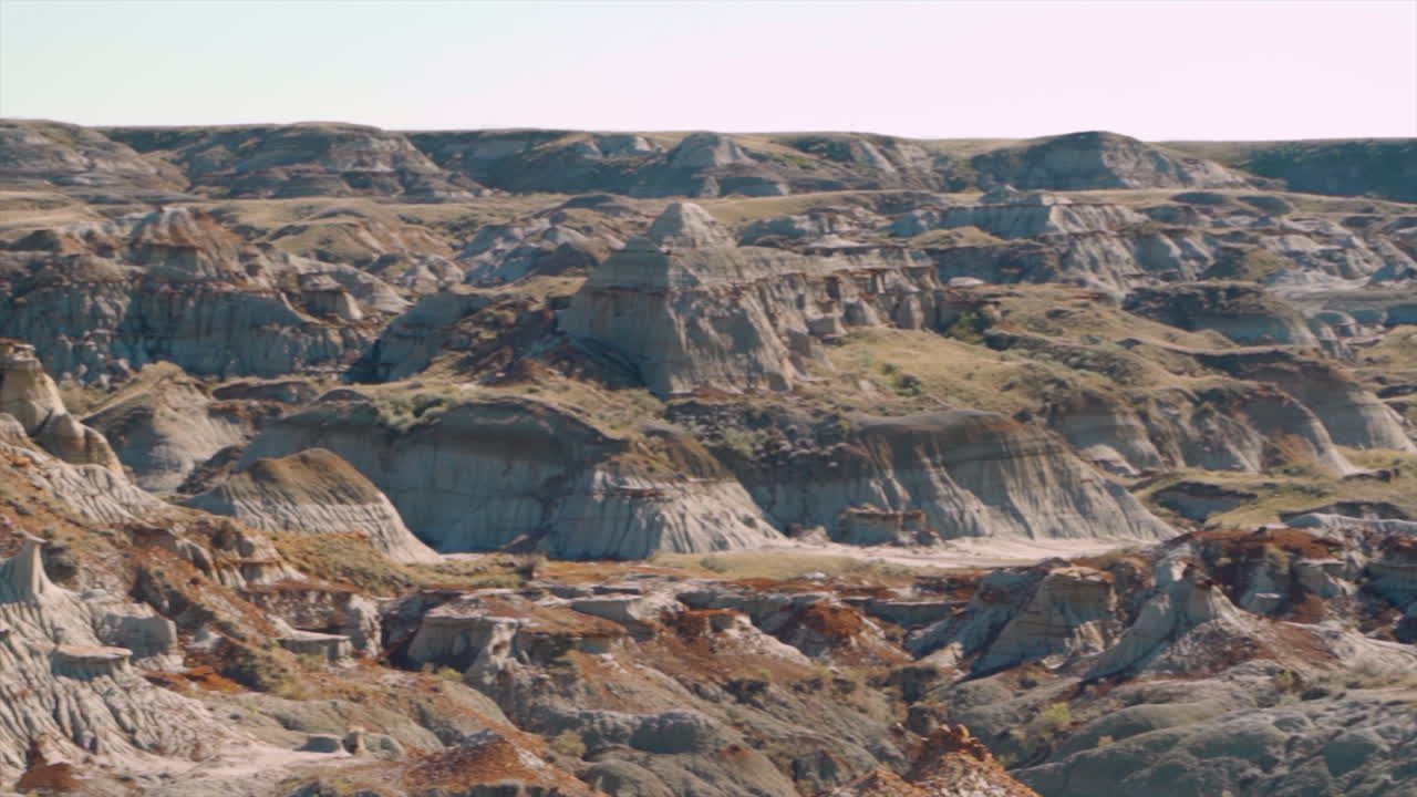Barron landscape in hot dessert badlands.