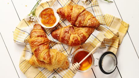 Croissants-and-condiments-composition