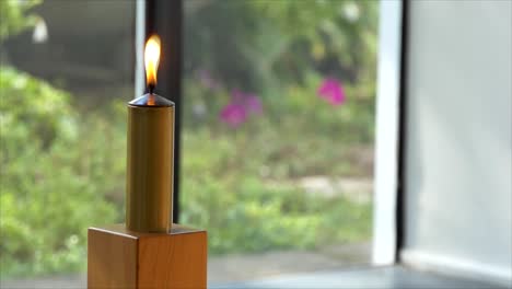 Shot-of-candle-arrangement-used-in-a-religious-Christian-or-catholic-chapel