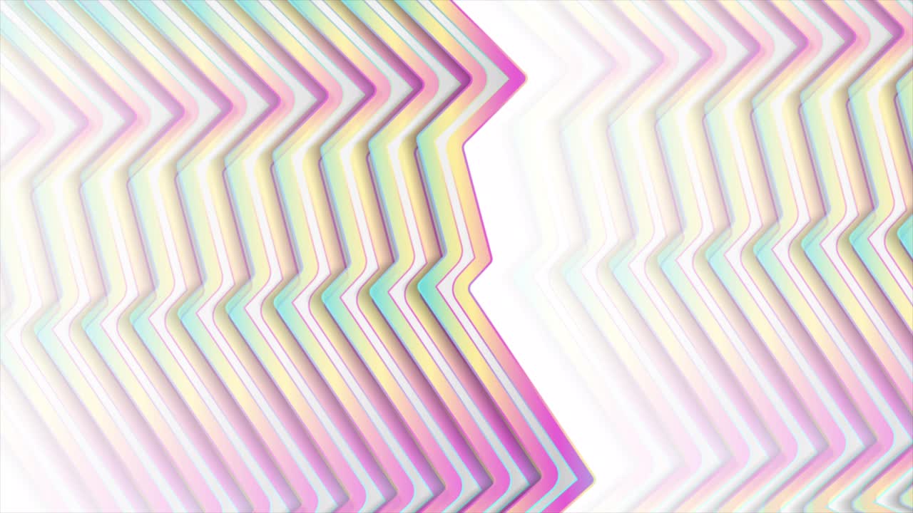 Holographic glossy curved stripes geometric abstract tech motion background