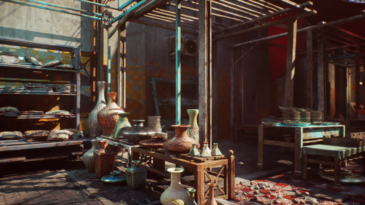 중동 도시 의 거리 시장