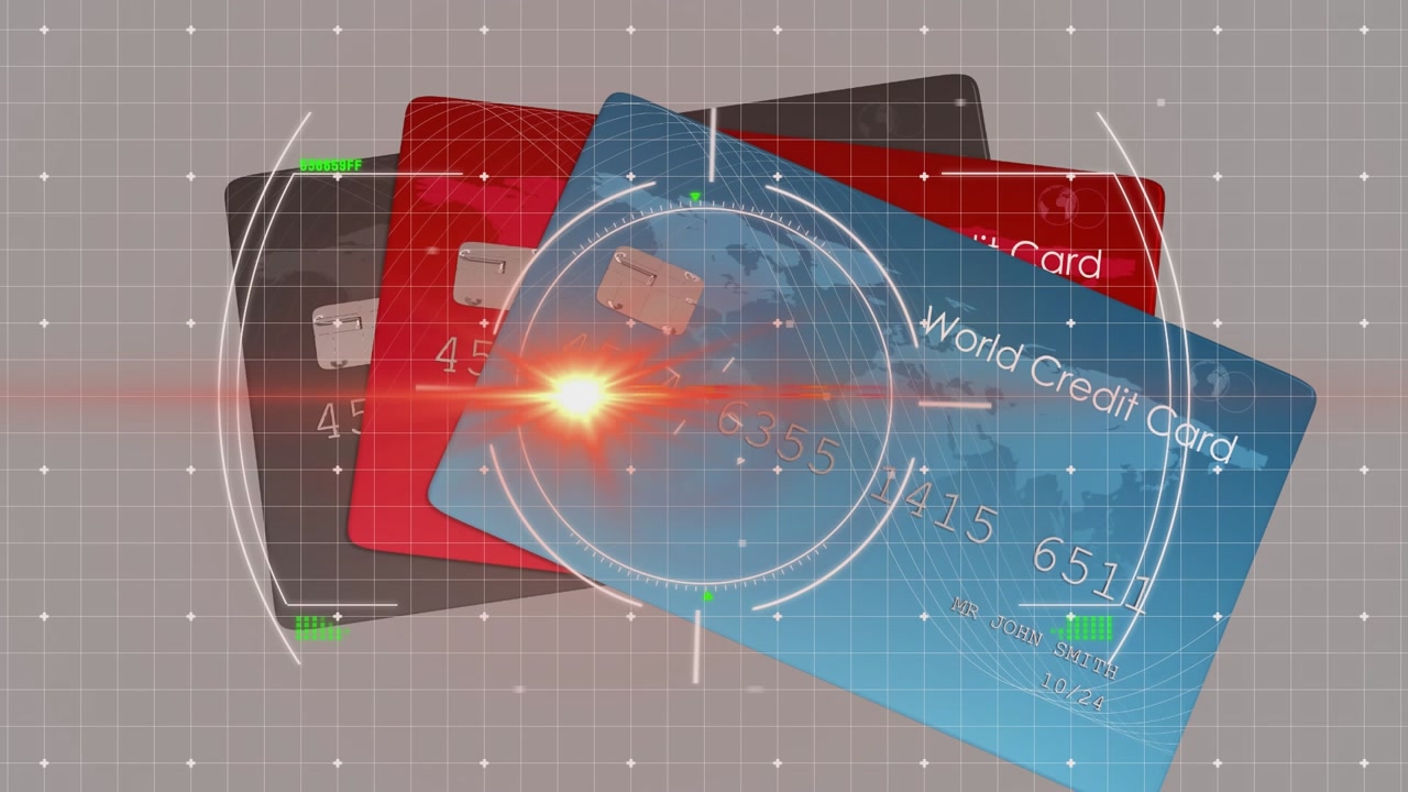 Animation af databehandling og former over digital bil på blå baggrund