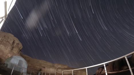apagón de estrellas en el desierto de wadi rum
