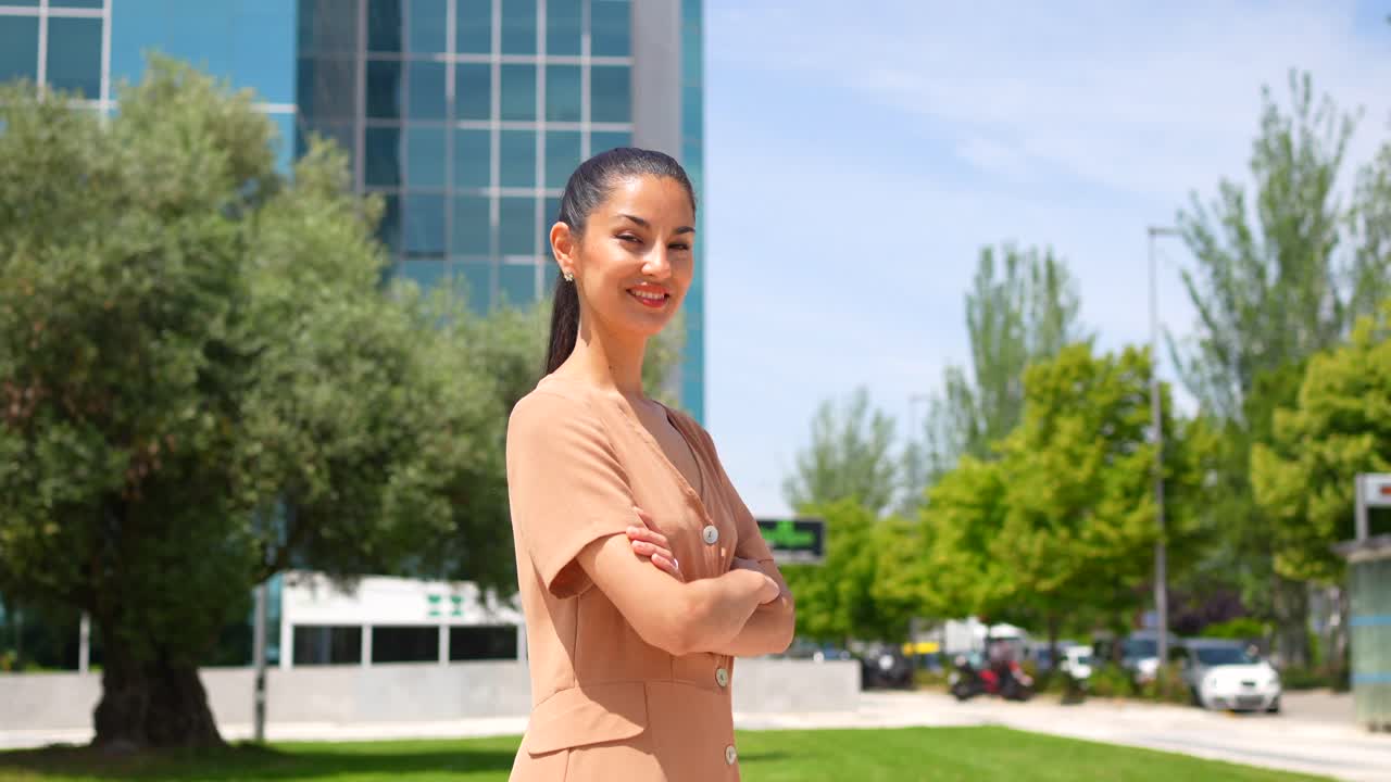 Portrait of a Confident Businesswoman Outdoors