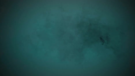 dark smoke animation spreading over teal background