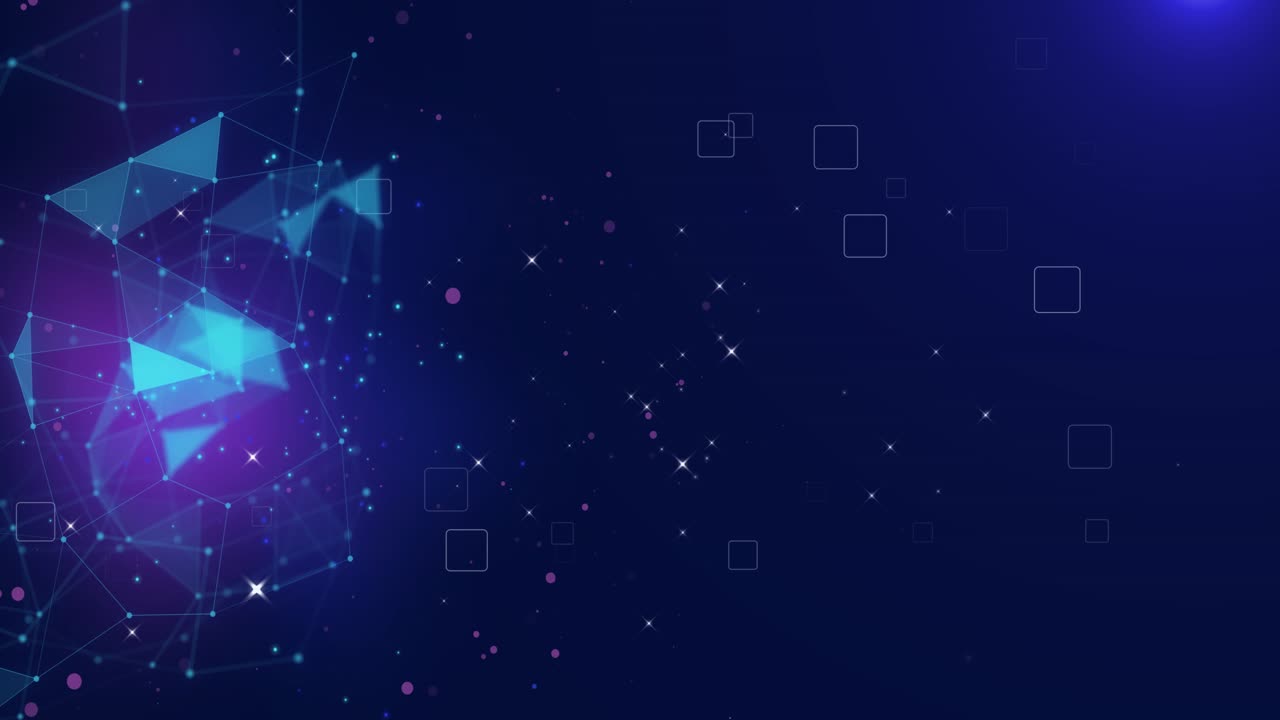 Scifi dot wave line wave dark blue abstract cyberspace backdrop big data cyberspace network security