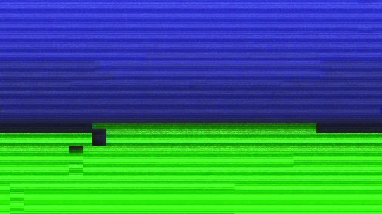 diseño único abstracto animación digital ruido de píxeles error de fallo daño de video