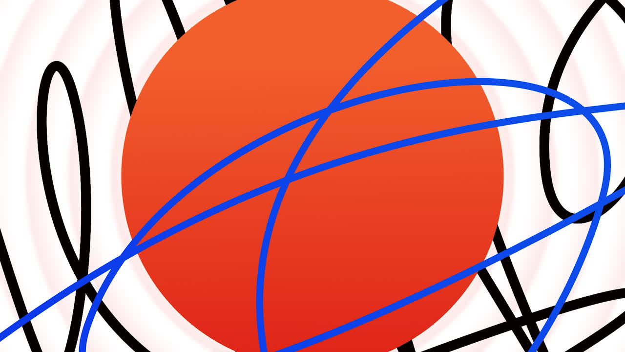 Abstract Design with Circle and Lines